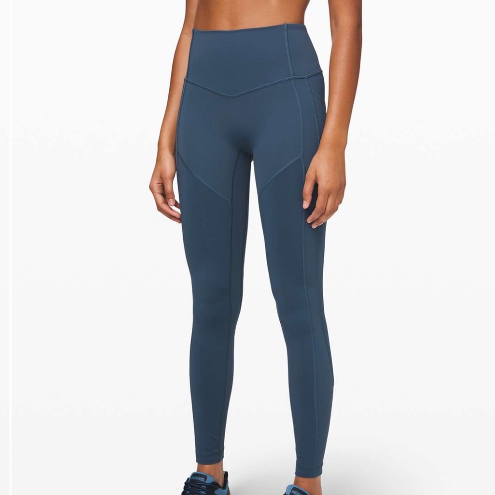 Lululemon All The Right Places Crop Leggings Code Blue